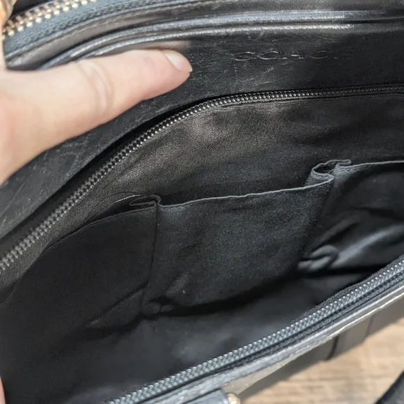 Coach Black Leather Men's Bag - Picture 3 of 15